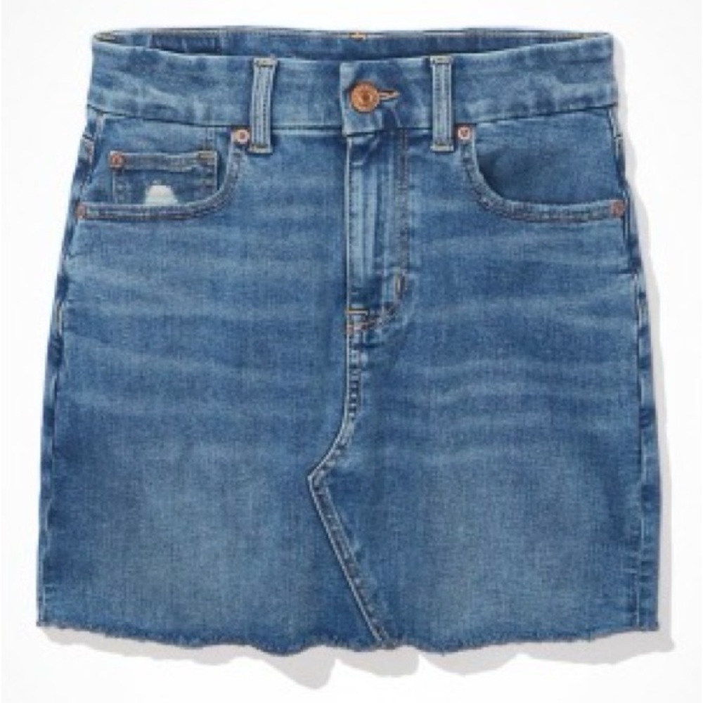 American Eagle Outfitters Blue Denim Mini Skirt